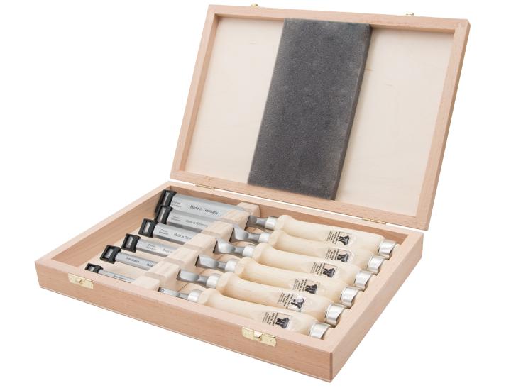 Sada dlát s rukojetí z bílého buku