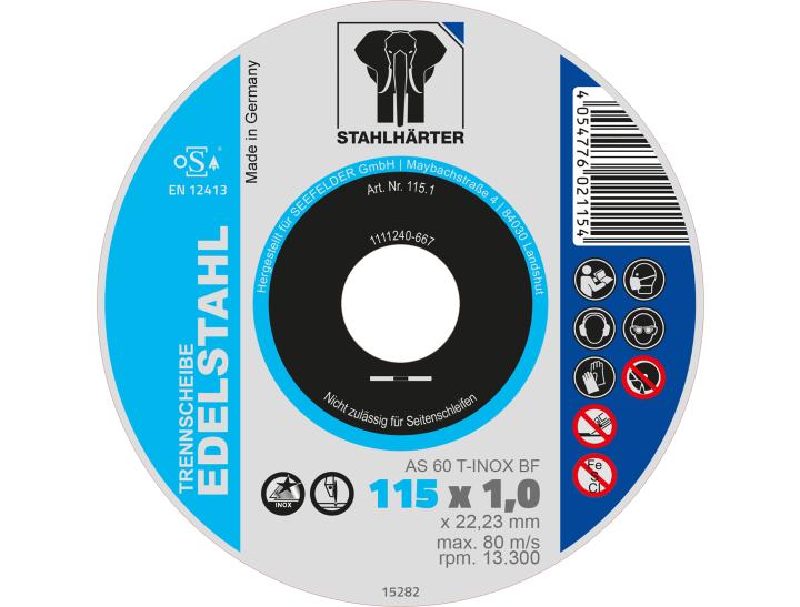 Řezný kotouč na nerezovou ocel AS60T